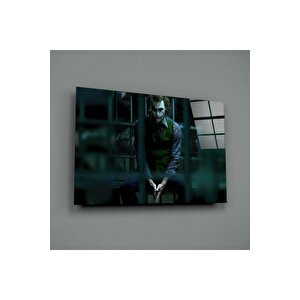 Joker Hapiste Cam Tablo | Hediyelik, Dekoratif, Ofis, Mutfak 70x110 cm