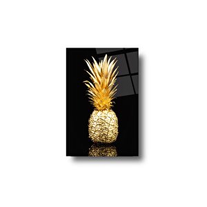 Ananas Cam Tablo | Hediyelik, Dekoratif, Ofis, Mutfak 35x90 cm