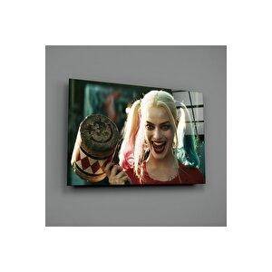 Harley Quinn Cam Tablo | Hediyelik, Dekoratif, Ofis, Mutfak 25x35 cm