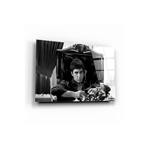 Tony Montana Cam Tablo | Hediyelik, Dekoratif, Ofis, Mutfak 80x130 cm