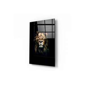 Aslan Cam Tablo | Hediyelik, Dekoratif, Ofis, Mutfak 60x90 cm