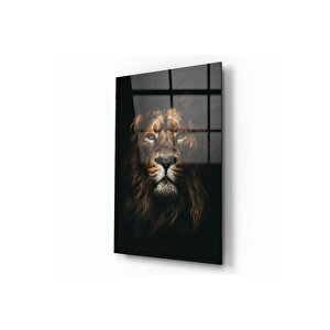 Aslan Cam Tablo | Hediyelik, Dekoratif, Ofis, Mutfak 70x110 cm