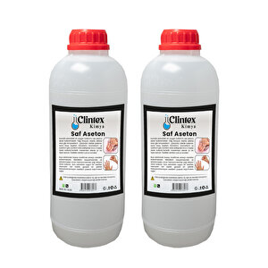 Clintex Kimya Saf Aseton %99.9 2x1 Litre