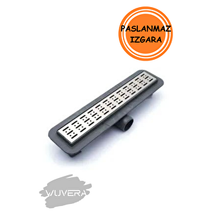 40 Cm Duş Kanalı Yer Sifonu Gider Krom - Wuvera