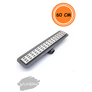 60 Cm Duş Kanalı Yer Sifonu Gider Krom - Wuvera
