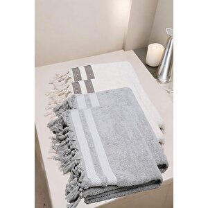 4 Adet 70x140 Cm %100 Pamuk  Büyük Banyo Havlusu