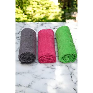 3'lü Mikrofiber 70x50 Cm Sporcu Havlusu 3 Adet
