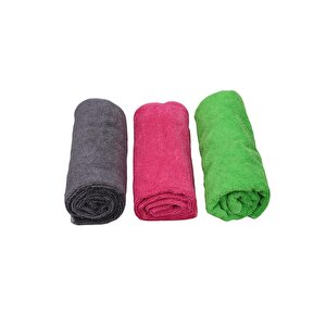 3'lü Mikrofiber 70x50 Cm Sporcu Havlusu 3 Adet