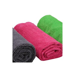 3'lü Mikrofiber 70x50 Cm Sporcu Havlusu 3 Adet