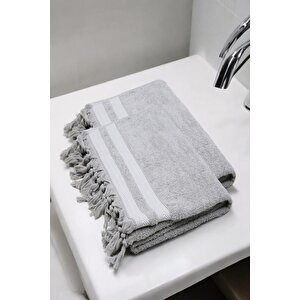 2 Adet %100 Pamuk Banyo Havlusu 70x140 Cm
