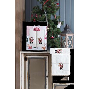 Mixcotton Home Yılbaşı Hediyelik Ve Günlük 2'li Havlu Seti -70x140- 50x90 Cm %100 Pamuk