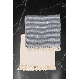 Mixcotton Sauna Plaj Banyo İçin  2 Li Peştemal 75x150 (2adet)