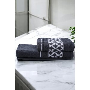 Pramit Desen 2'li Banyo Set Havlu Takım.