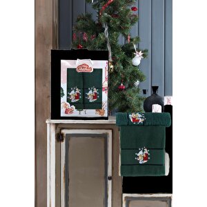 Mixcotton Home Yılbaşı Hediyelik Ve Günlük 2'li Havlu Seti -70x140- 50x90 Cm %100 Pamuk
