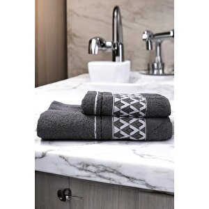 Pramit Desen 2'li Banyo Set Havlu Takım.