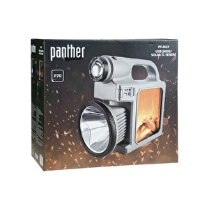 Panther Usb'li Şarjlı (şömineli ) Solar Fener