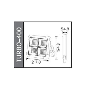 Horoz ( Turbo ) 400w Taşınabilir Solar Led Projektör - Çok Fonksiyonlu Powerbank Özellikli