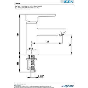 Eca Delta Lavabo Bataryası 102108686