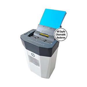 Hp Oneshred Auto 80cc Otomatik Beslemeli Evrak İmha Makinesi-çapraz Kesim-4,3x12mm-15lt