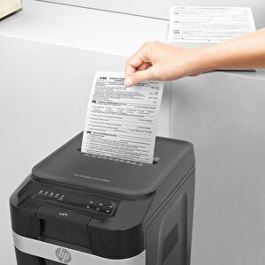 Hp Pro Shredder Auto 200mc Otomatik Beslemeli 200 Sayfa Evrak İmha Makinesi-p5-mikro Kesim-2x12mm-32,2lt