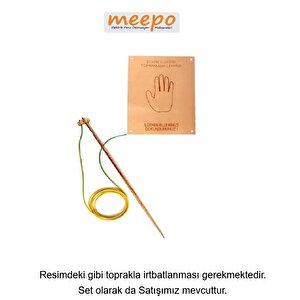 Statik Elektrik Topraklama Levhası 20*25 Cm Elektrolitik Bakır Üzeri Lazer Kazıma