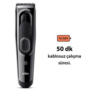 Braun Series 5 Hc5310, Erkekler İçin 9 Uzunluk Ayarına Sahip Saç Kesme Makinesi