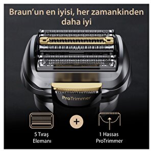 Series 9 Pro+ Elektrikli Tıraş Makinesi, Şarj Standı, Islak Ve Kuru, 9519s, Altın Rengi