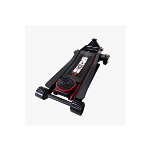3 Ton Çift Pistonlu Arabalı Kriko Tekerlekli Garaj Krikosu F1 Düşük Profil 75mm 35 Kg