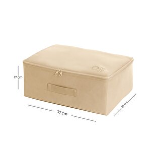 Ocean Home Textile 3'lü Bej Renk Bavul İçi Düzenleyici Set