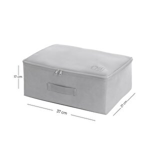 Ocean Home Textile 3'lü Gri Renk Bavul İçi Düzenleyici Set