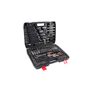 Moonshop 216 Parça Lokma Anahtar Takımı Cr-v 1/4 Cırcırlı Parlak Choromo Venedium Oto Tamirci Seti..