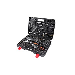 Moonshop 216 Parça Lokma Anahtar Takımı Cr-v 1/4 Cırcırlı Parlak Choromo Venedium Oto Tamirci Seti..