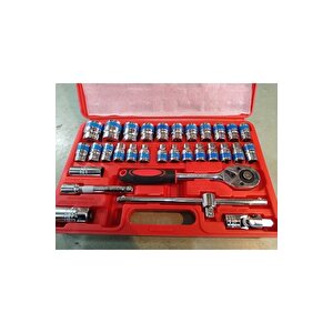 Pro Alman  32 Parça Profesyonel Lokma Takımı 1/2 Cr-v Çeliği 32 Parça