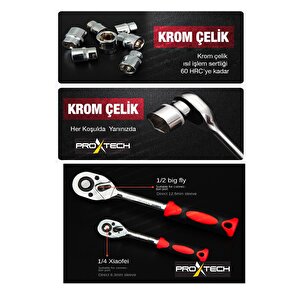 Profesyonel 112 Parça Çok Fonksiyonlu 1/2 Ve 1/4 Cırcırlı Lokma Anahtar Takımı Bits Uç Penseli Set