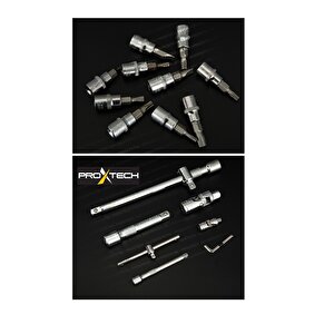 Profesyonel 112 Parça Çok Fonksiyonlu 1/2 Ve 1/4 Cırcırlı Lokma Anahtar Takımı Bits Uç Penseli Set