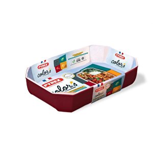 295b005/7145 Dikdörtgen Fırın Kabı 33x22x7cm Kırmızı