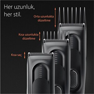 Braun Series 5 Hc5330, Erkekler İçin 17 Uzunluk Ayarına Sahip Saç Kesme Makinesi