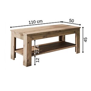 Helsinki Orta Sehpa Suntalam 110 Cm Atlantik Çam