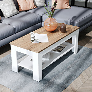 Helsinki Orta Sehpa Suntalam 110 Cm Atlantik Çam - Beyaz