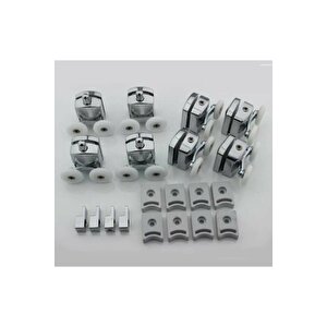 Duşakabin Tekerleği Cam Kabin Tekeri Rulman Metal Gövdeli 8 Li Çapı 24 Cm