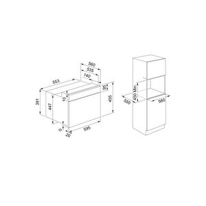 Mikrodalga Fırın Fmy 45 Mw Bk Black+black Frame