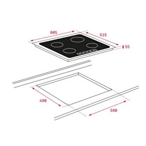 Teka Siyah Ankastre Set ( Atv 60 Bk- Hak 625 Bk- It 6450 )