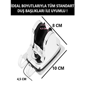 Duş Mafsalı Yapışkanlı Askılı Lif Havlu Asma Duş Başlığı Tutacağı Banyo Duşakabin
