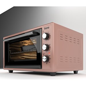Ferre 45630 45 Li̇tre 6 Program Turbo Mi̇ni̇ Firin - Rose
