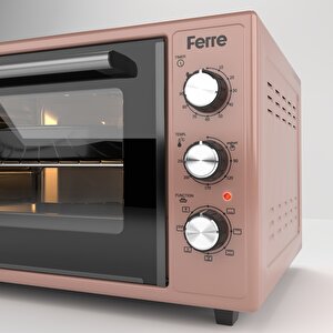 Ferre 45630 45 Li̇tre 6 Program Turbo Mi̇ni̇ Firin - Rose