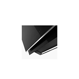 Davlumbaz Fmy 907 Fm Bk/xs Black Glass+inox