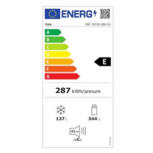 Rbf 78720 Gbk 333 Lt No Frost Siyah Buzdolabı