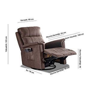Tesla Elektrikli Multi Fonksiyonel Tv / Baba Koltuğu - Recliner Berjer