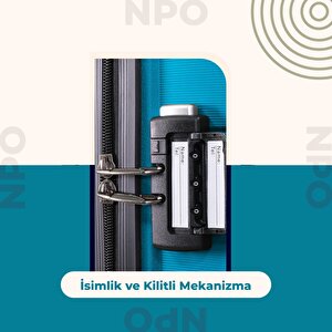Npo Diamond Pp(polipropilen) Küçük (kabin) Boy Kırılmaz Valiz - Turkuaz