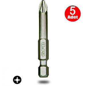 Gfb Bits Yıldız Uç Vidalama Matkap Ucu Pz2 X 50mm - 5 Adet